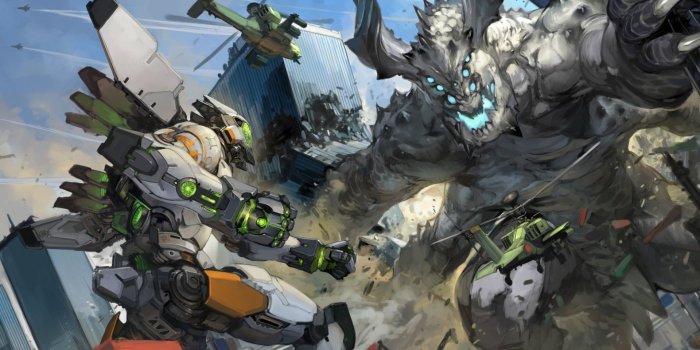 1920x1080 Download 1920x1080 Pacific Rim, Mecha, Anime Style, Destruction, War