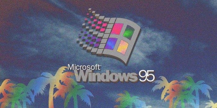 1920x1080 Microsoft Windows, Vaporwave, Palm trees, Windows 95 Wallpapers HD