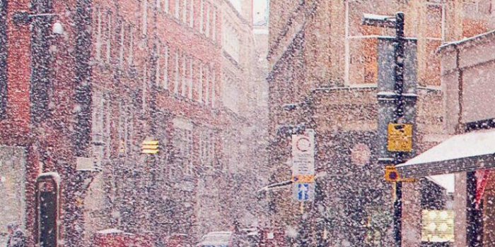 744x1174 Snow In City Wallpapers