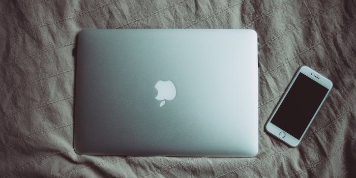 5184x3456 Silver Macbook Beside Silver Iphone 6 - Free Stock Photo, Image