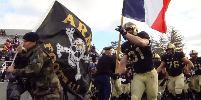 1920x1080 Watch Army Football Team Take the Field With French Flag