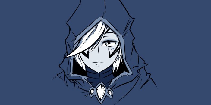 3840x2400 HD Background Dota 2 Drow Ranger Art Face Hood Game Character
