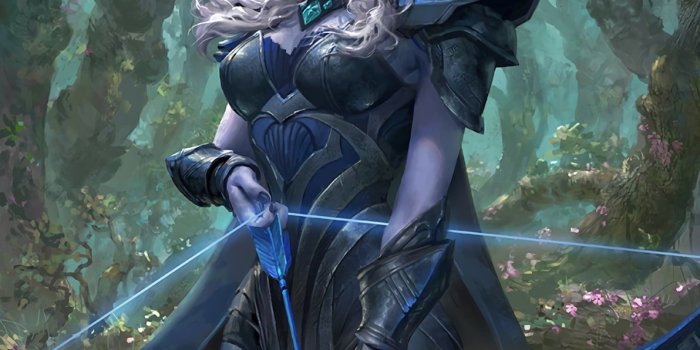 1192x1728 HD wallpaper: Drow Ranger digital wallpaper, Dota 2, archer, one
