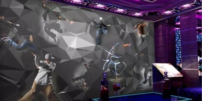 1024x889 Custom 3d Digital Printing Silk Wallpaper Modern 3D Street Dance Dynamic  Art Bar KTV Decoration Ddvanced Fine Wallpaper