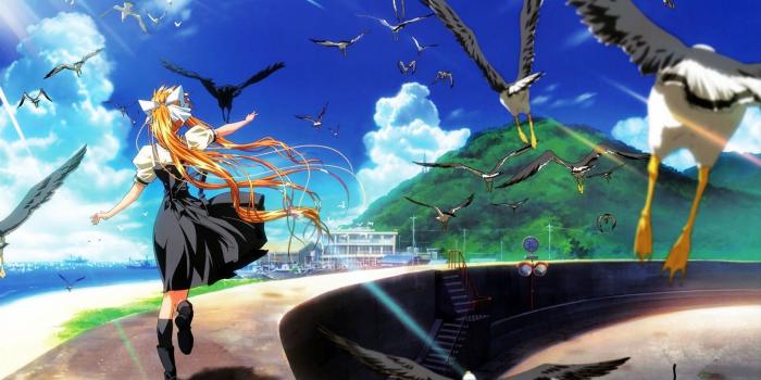 1680x1050 air, Anime, Anime Girls, Air (anime), Birds Wallpapers HD / Desktop