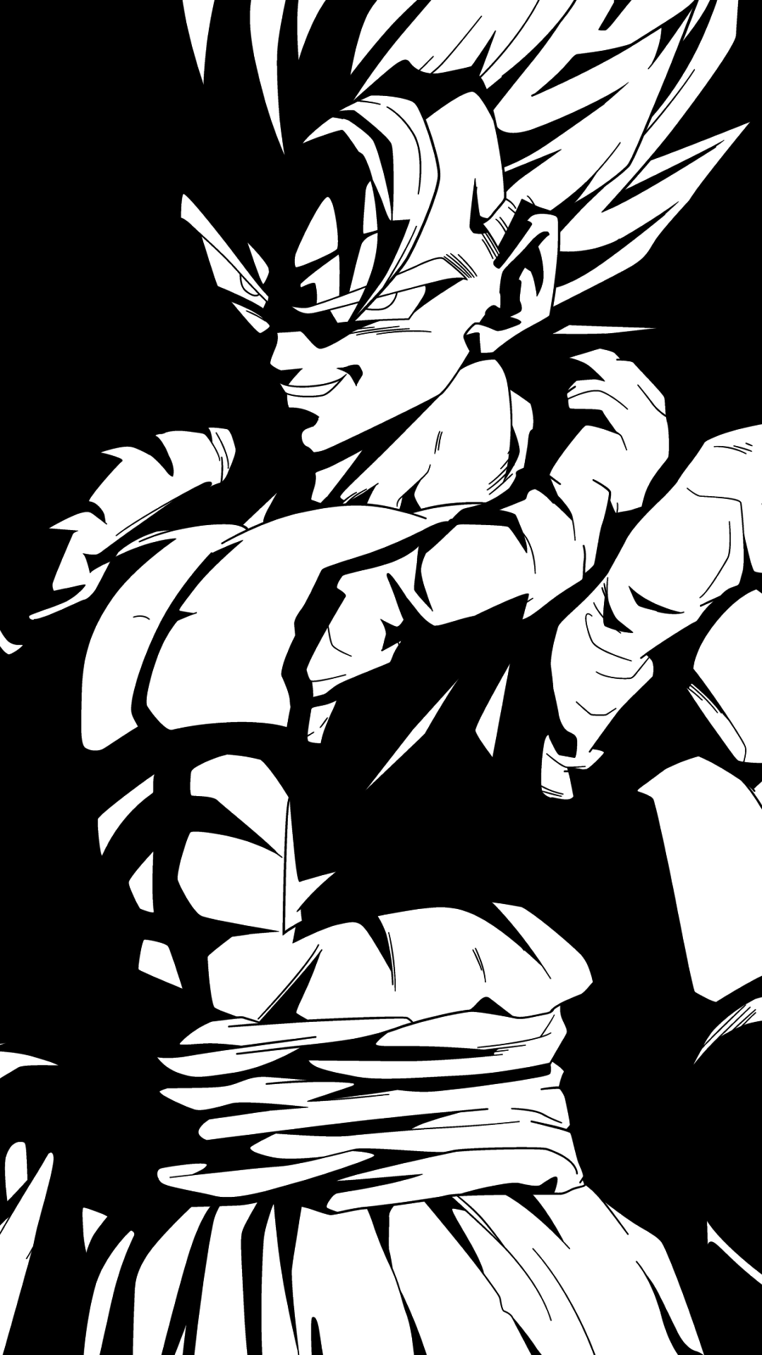 1080x1920 60+ DBZ Black and White Wallpapers - Download at WallpaperBro