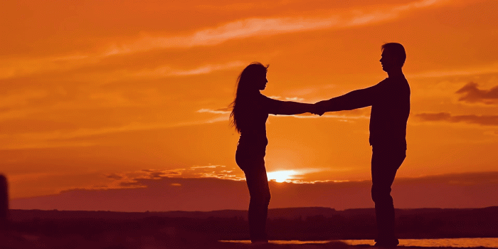 1920x1080 At Sunset Girl And Boy Holding Hands Circling Slow - Sunset Free