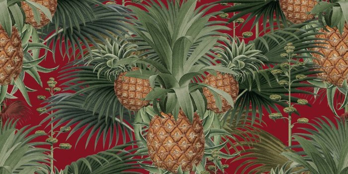 1100x1318 Pineapple Harvest Wallpaper, Kingdom Home | Milton & King