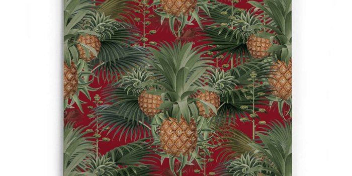1200x1716 Pineapple Harvest Wallpaper in Red Tide from the Kingdom Home