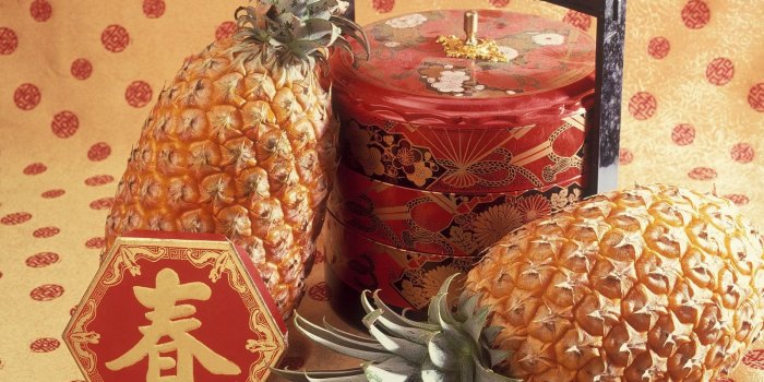 1600x1200 Two peeled pineapples and red floral jar HD wallpaper | Wallpaper Flare