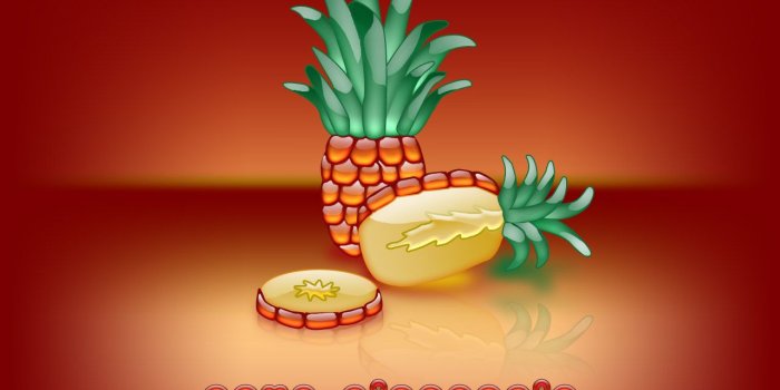 1280x1024 Strictly Wallpaper: Aqua Wallpapers - Pineapple