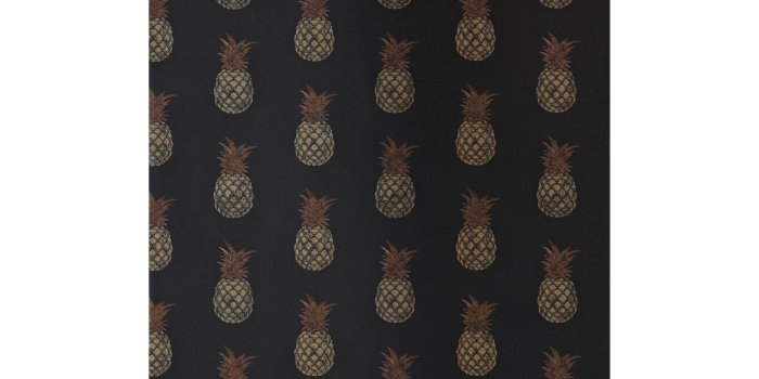 3000x3000 'Pineapple' Contemporary, Traditional Wallpaper in Charcoal