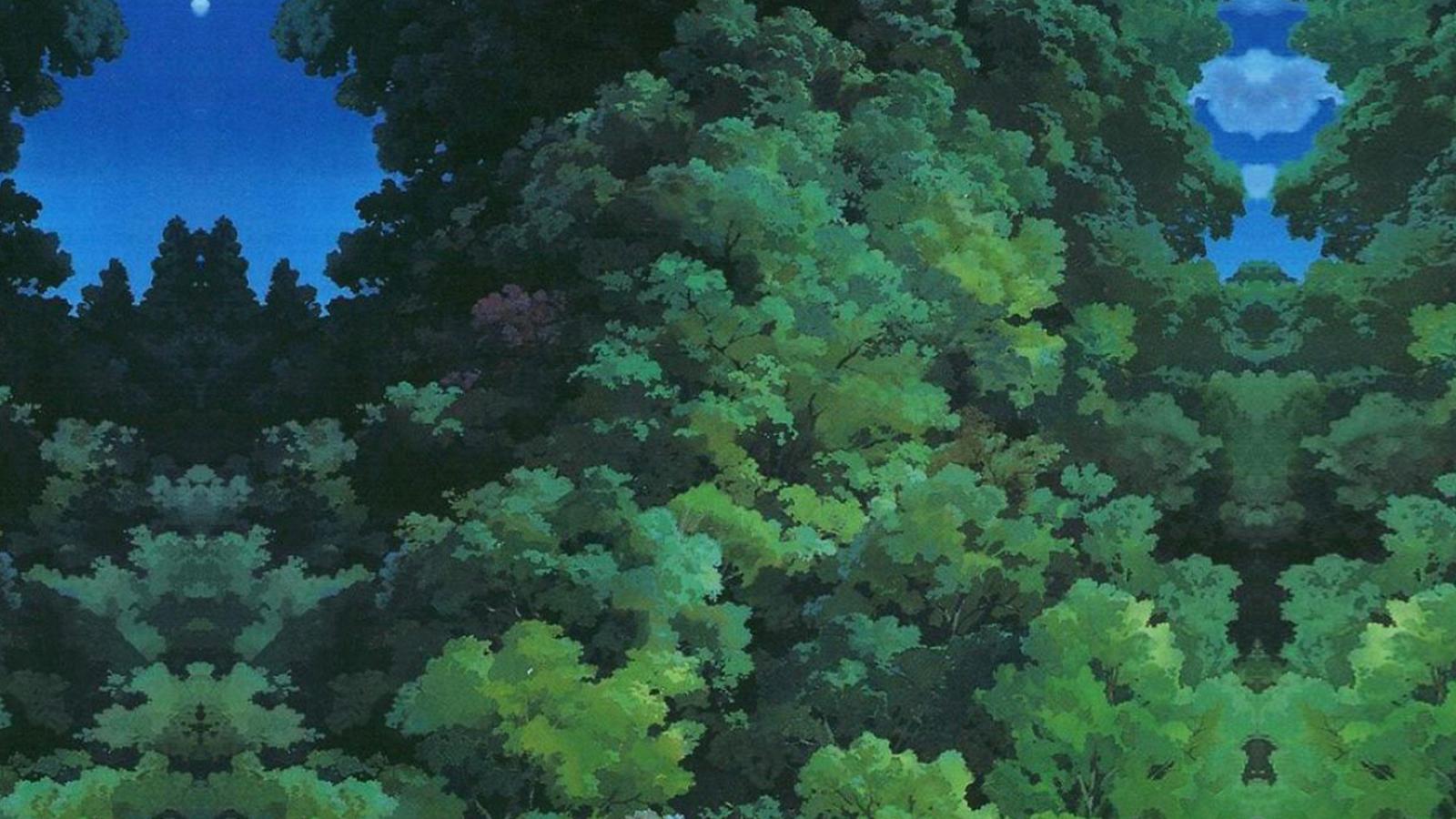 3840x2160 wallpaper for desktop, laptop | as20-studio-ghibli-tree-green -art-illustration-love-anime