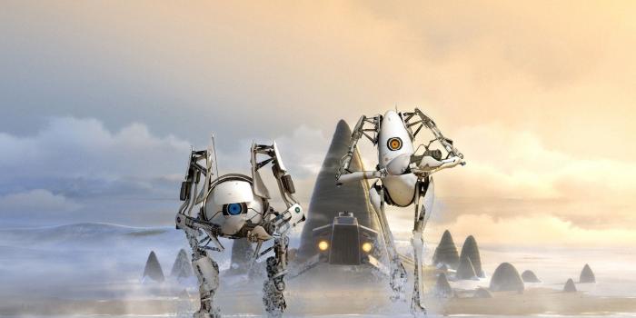 2560x1600 Atlas and P-body in Portal 2 Wallpaper 2k Quad HD ID:2525