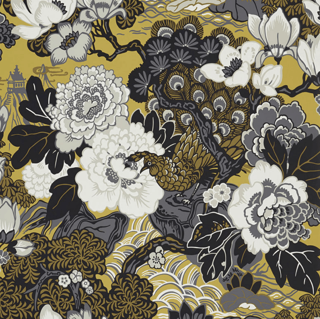 1112x1108 Shanghai Peacock Wallpaper in 2019 | home | Peacock wallpaper