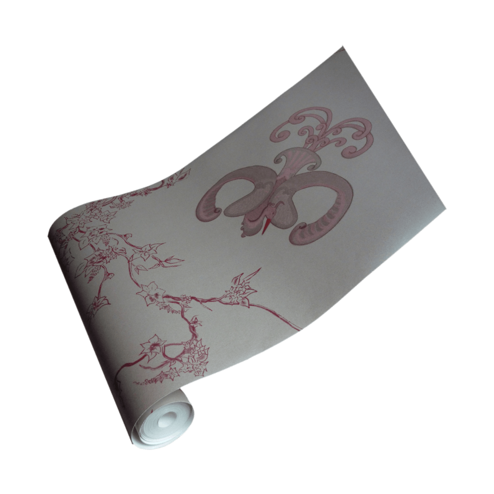 1000x1000 Chinoiserie Bird Wallpaper - Tooth & Claw