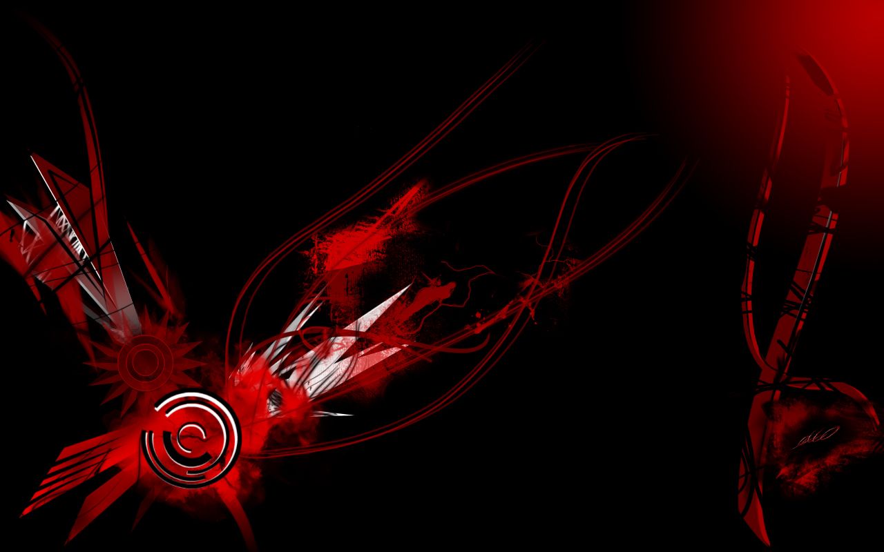 1280x800 Cool Red Black Wallpaper | 26.06