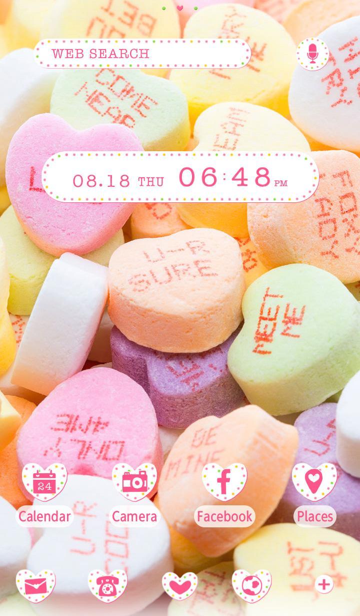 720x1230 Sweets Wallpaper Candy Hearts for Android - APK Download