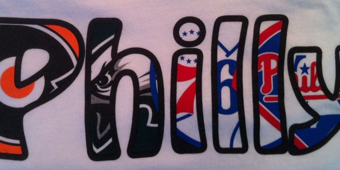 1923x841 Philly 4 team logo T-Shirt! | Philadelphia Sports | Logos, Team