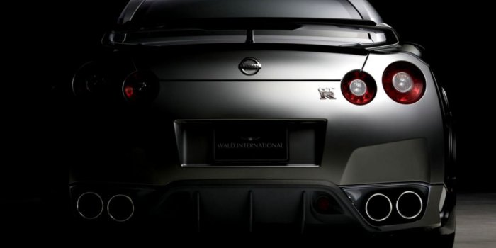 1164x793 Nissan Gtr Black Back View Wallpaper | Copy Wallpapers