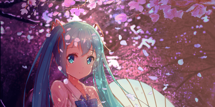 700x1247 I photoshopped a Hatsune Miku wallpaper at school instead of