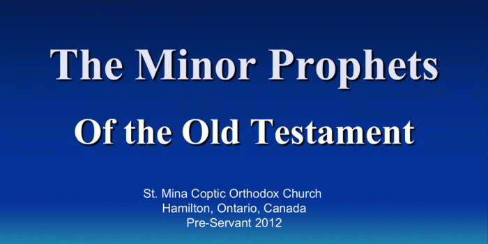 1024x768 OT28 - Minor Prophets - Saint Mina Coptic Orthodox Church