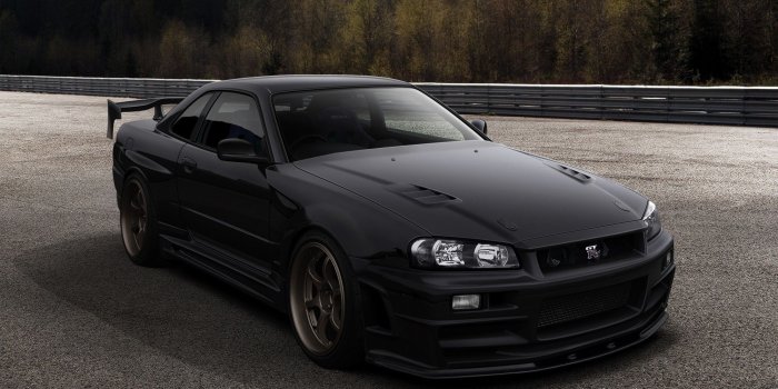 2000x1239 4596721 #Nissan, #car, #black cars, #Nissan Skyline GT-R, #vehicle