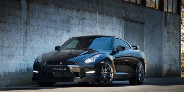 1921x1278 Black Nissan GT-R Starry Sky HD Wallpaper