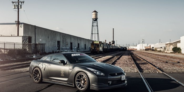 1920x1200 Alloy Wheel, Black, Car, Nissan Skyline Gtr, Grand Tourer 16:10