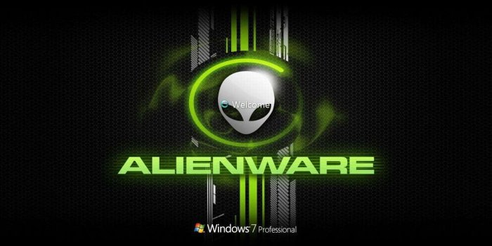 1344x648 Alienware Logon Screen Pack For Windows 7