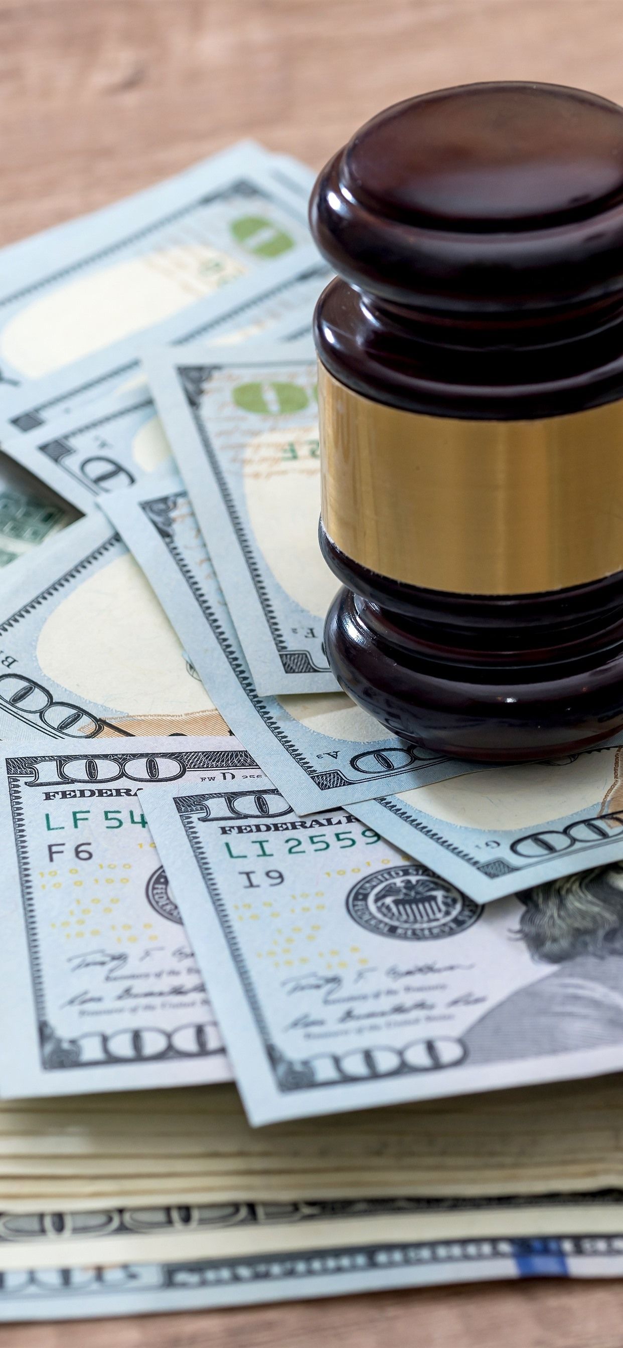 1242x2688 Currency, money, dollars, hammer 1242x2688 iPhone XS Max wallpaper