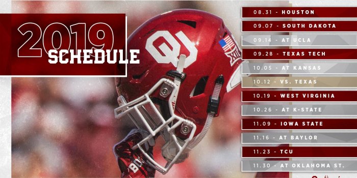 1920x1080 2019 OU Football Schedule Announced - The Official Site of Oklahoma