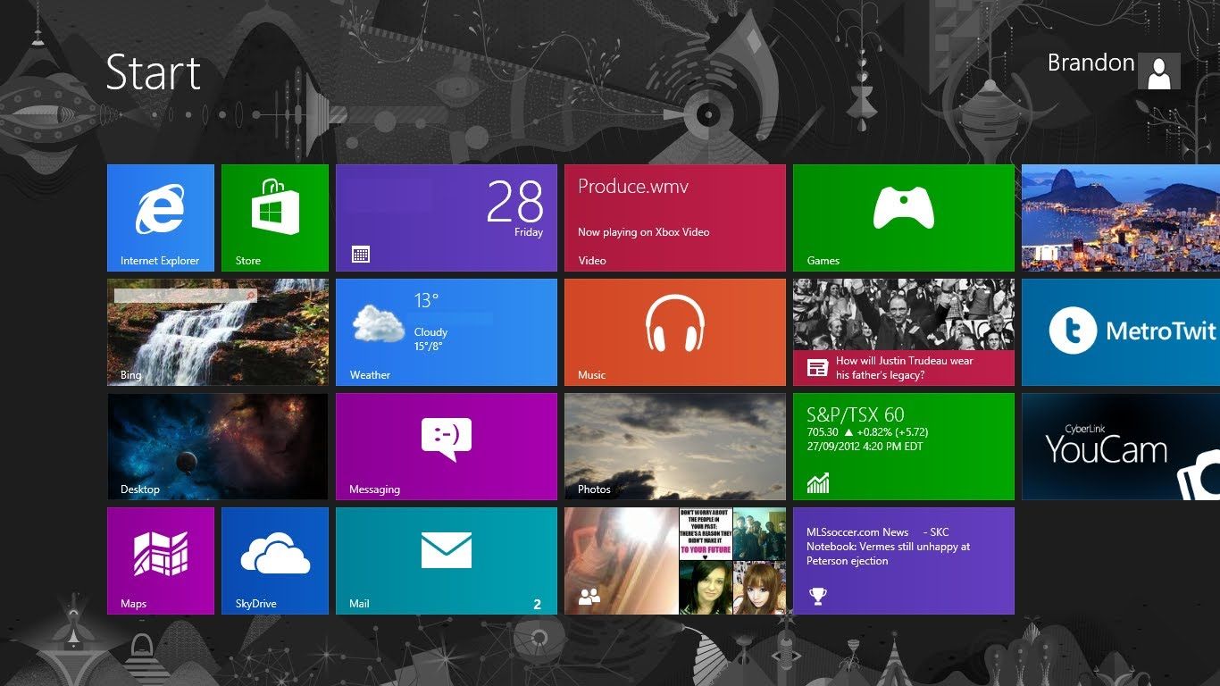 1366x768 How To Change Windows 8 Desktop Background, Modern UI (Start