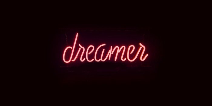 1366x768 wallpaper for desktop, laptop | ay56-dreamers-neon-sign-dark