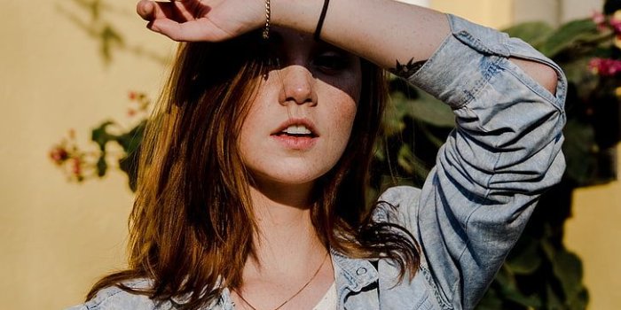 728x1092 HD wallpaper: Flavia Sayuri, redhead, open mouth, women outdoors