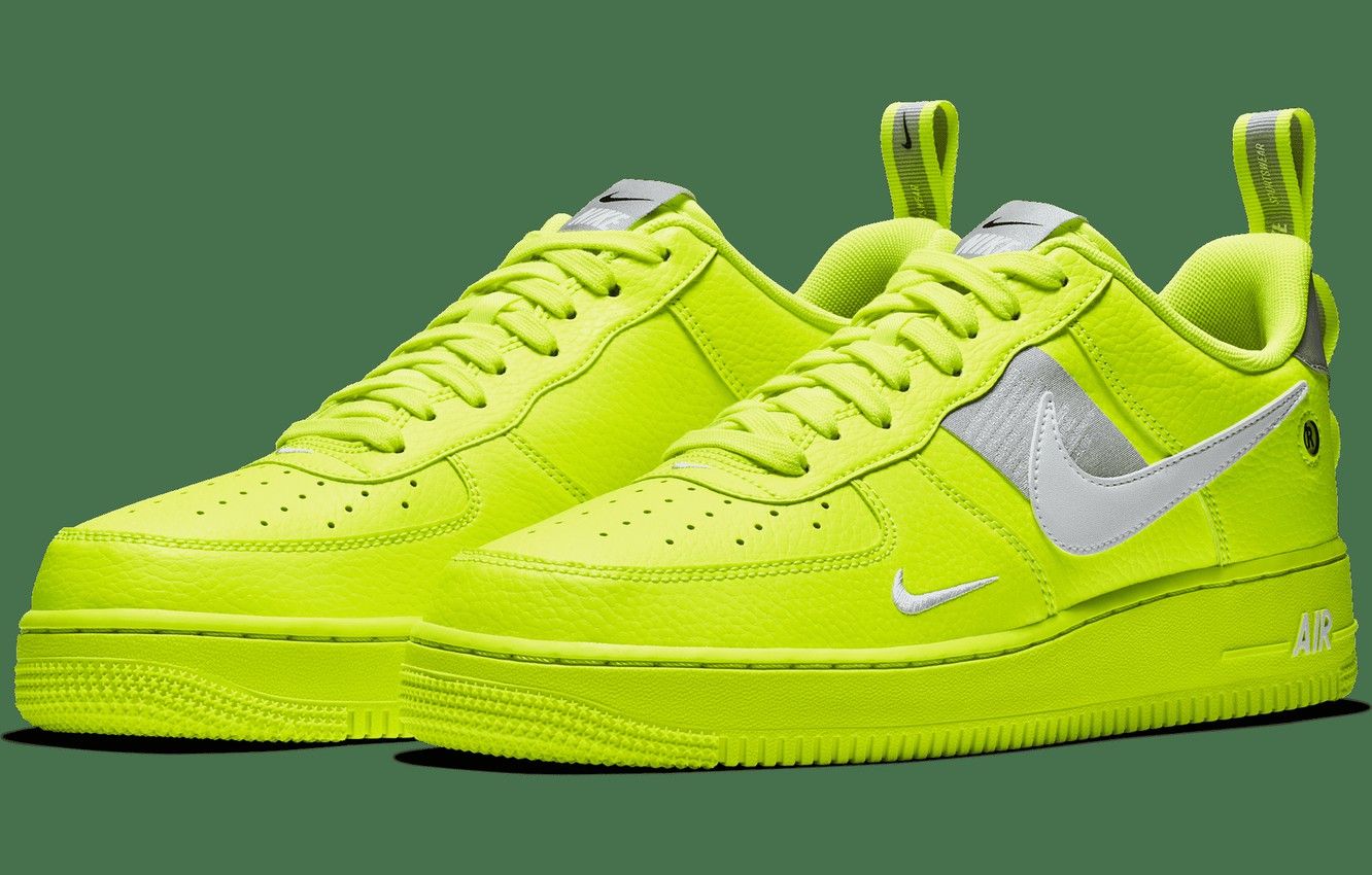 1332x850 Wallpaper Utility, Volt/ White- Black- Wolf Grey, Nike Air Force 1