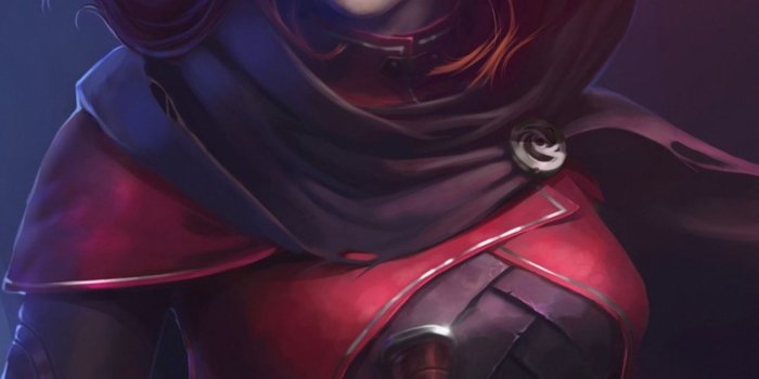 1080x2160 Woman assassin, beautiful, red head, illustration, 1080x2160