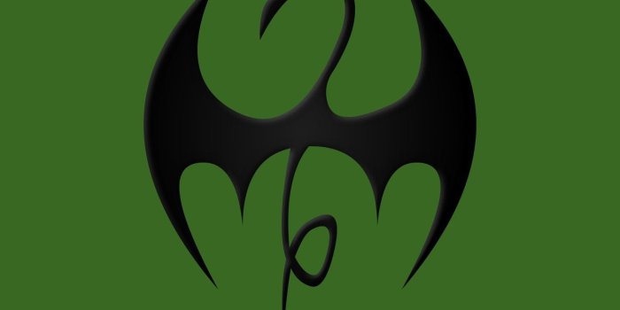 1332x850 Wallpaper logo, black, classic, dragon, Marvel comic, Iron Fist