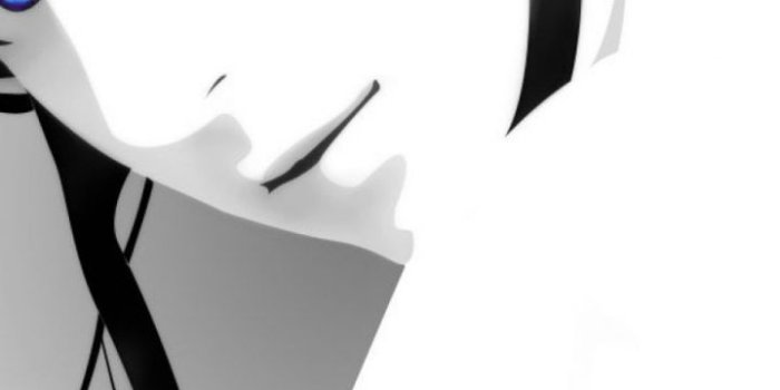 720x1280 Girl, Women, Black and White, Blue, Head HD Wallpaper for Android