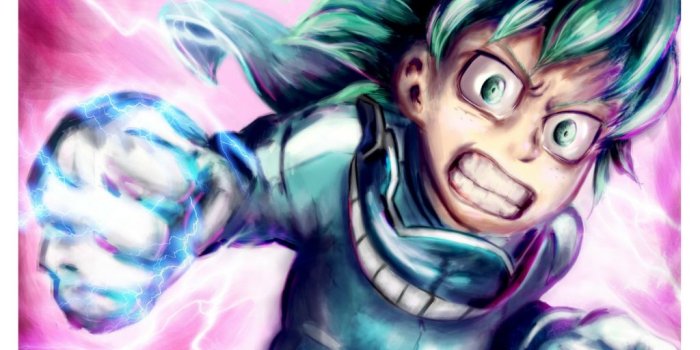1024x768 Deku 'Detroit Smash' My Hero Academia Painting by ElleLyn