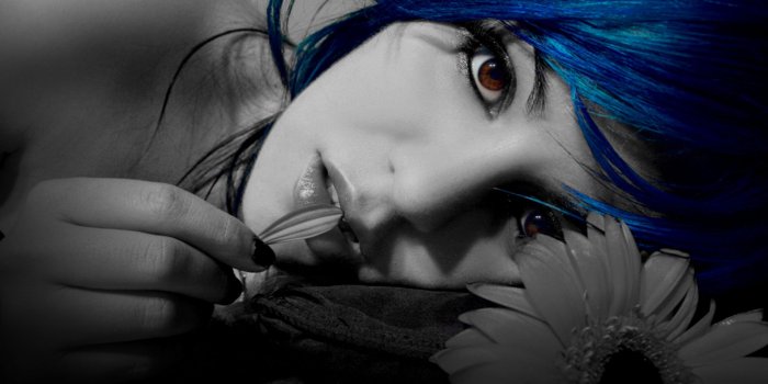 1920x1200 Blue Girl Wallpaper | 1920x1200 | ID:22904