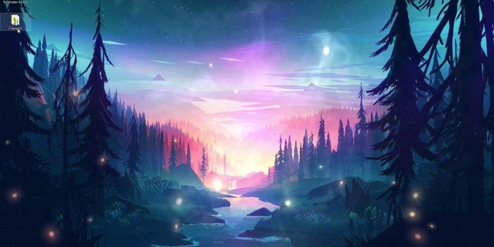 1280x720 Firewatch Desktop - Wallpaper Engine / Rainmeter Skin