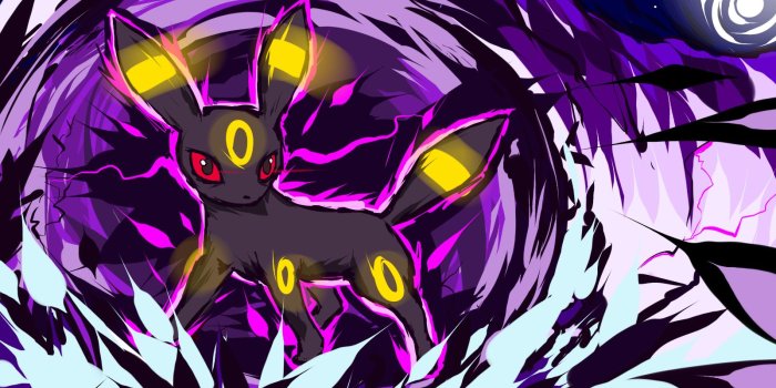 1600x900 I drew Umbreon using Dark Pulse. Enjoy! (wallpaper quality, more in