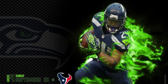 2560x1440 3d Nfl Football Widescreen Background Â» Cool Pics, - Marshawn Lynch