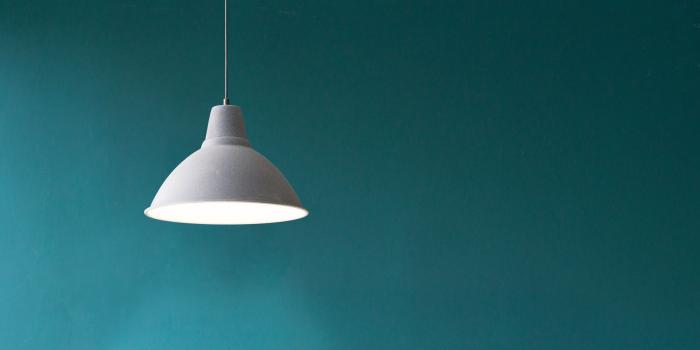 3840x2400 Download wallpaper 3840x2400 lamp, electricity, minimalism, wall 4k