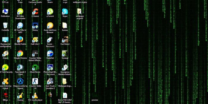 1280x720 ✅Free Wallpaper Engine Build- matrix code (green) New 2017 Free download  Link