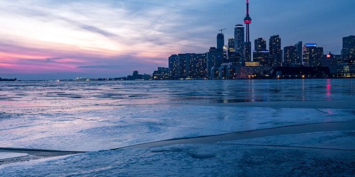 1024x768 Toronto skyline in the winter | Captured with the Olympus OM…