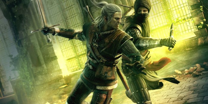 1920x1080 Geralt vs. assassin Wallpaper from The Witcher 2: Assassins of Kings