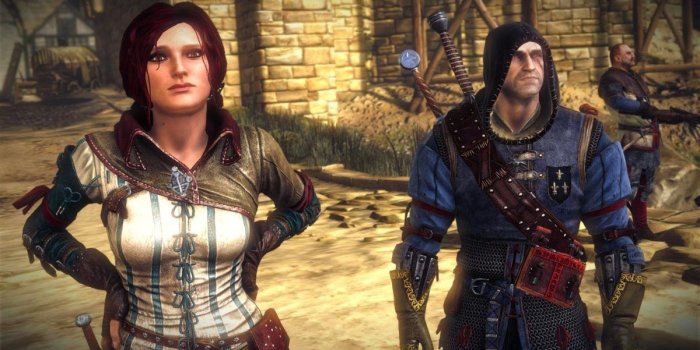 1200x675 The Witcher 2 Assassins of Kings Geralt Triss Merigold wallpaper