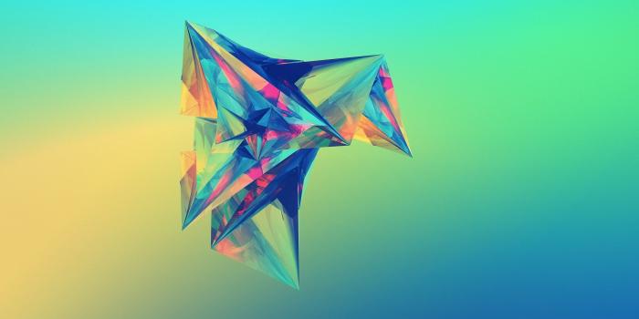 2560x1440 Sun light upon the colorful diamond wallpaper - Abstract wallpapers